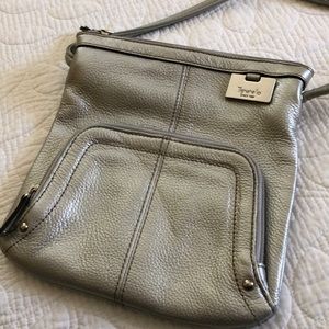 Tignanello silver cross body bag